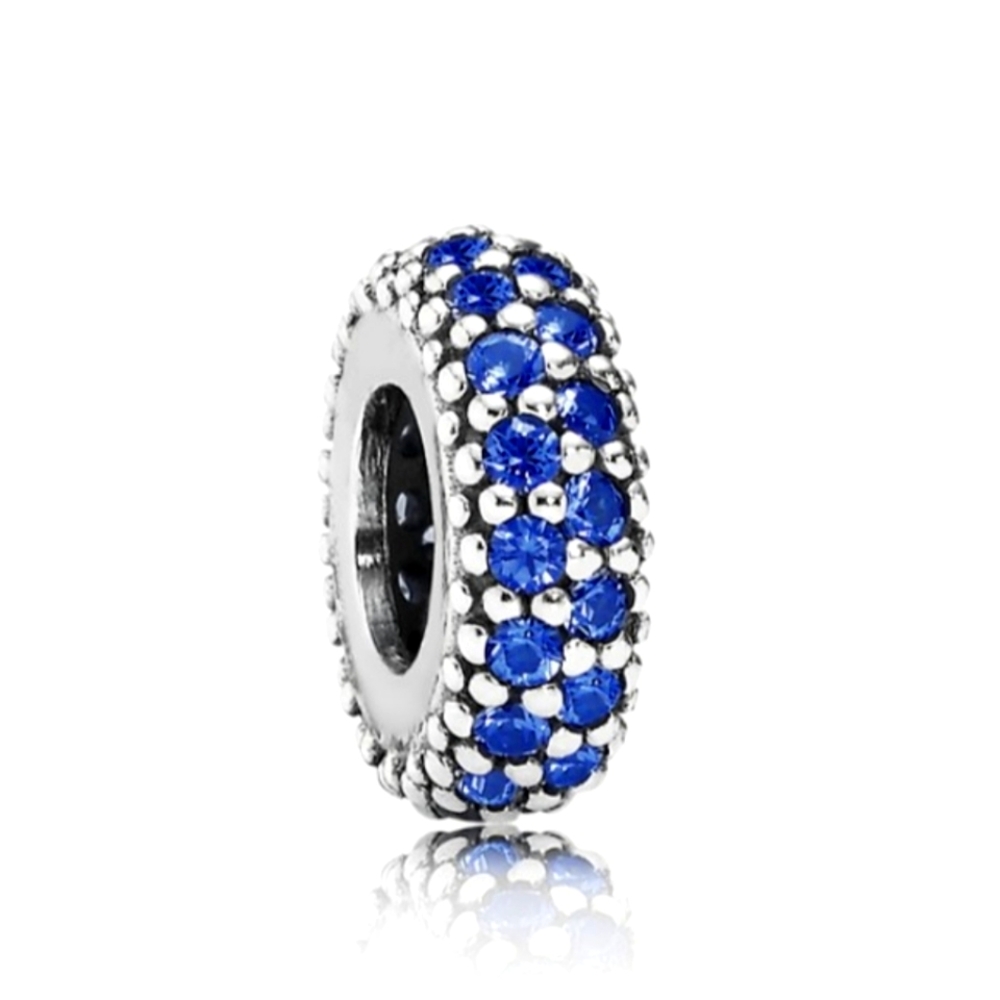 Pandora Blue Sparkle Pave Spacers